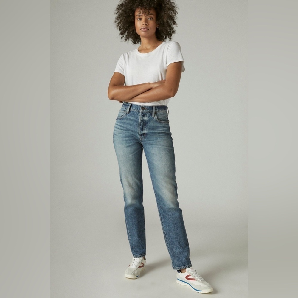 NWOT Lucky Brand Women’s High Rise Drew Mom Ankle Denim Jeans Size 26 x 28